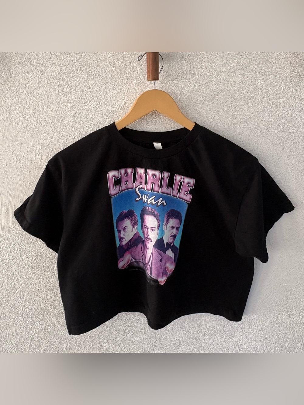 Twilight Charlie Swan Girls Crop T-Shirt - Size M